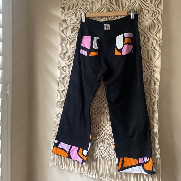 Nilla Shields multicolored cropped drawstring pants with back pockets sz… - Picture 5 of 8